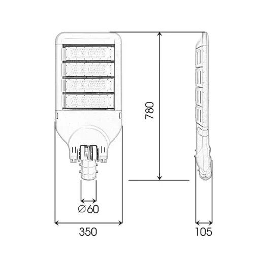 Đèn đường cao áp 200W cấp cho các công trình , dự án quy mô lớn  - D01 - Ảnh 8