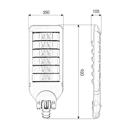 Đèn đường cao tốc 300W bảo hành lên tới 36 tháng  - D01 - Ảnh 10