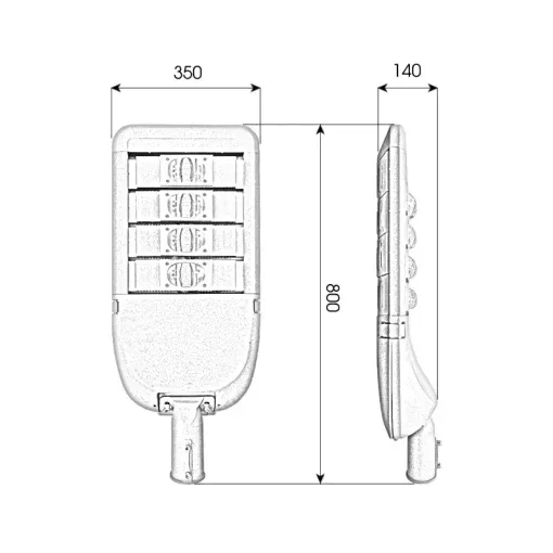 Đèn đường cao áp 200W chất lượng cao cấp  - D02 - Ảnh 10