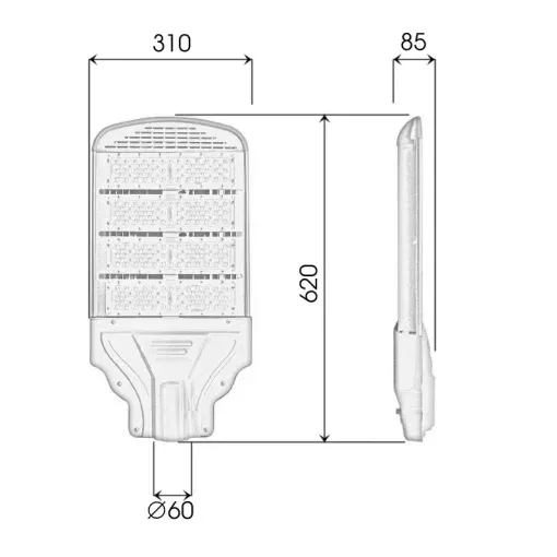 Đèn đường cao tốc 200W cấp cho các công trình , dự án quy mô lớn  - D13 - Ảnh 9