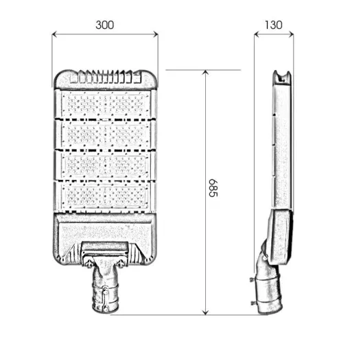 Đèn đường cao áp 200W ánh sáng vượt trội  - D15 - Ảnh 6