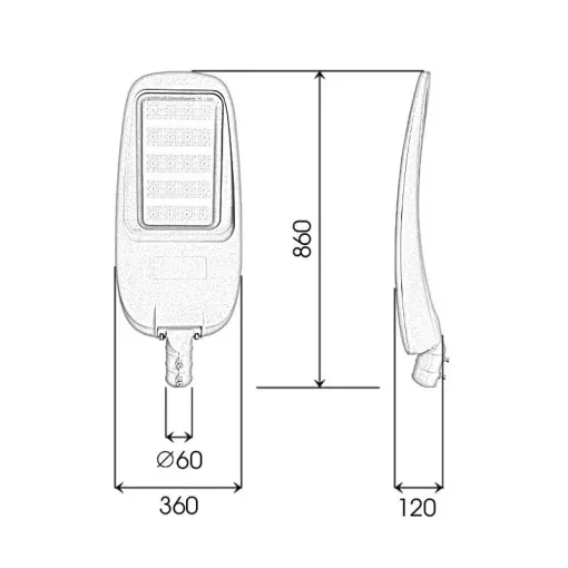 Đèn đường cao tốc 200W siêu tiết kiệm điện - D20 - Ảnh 8