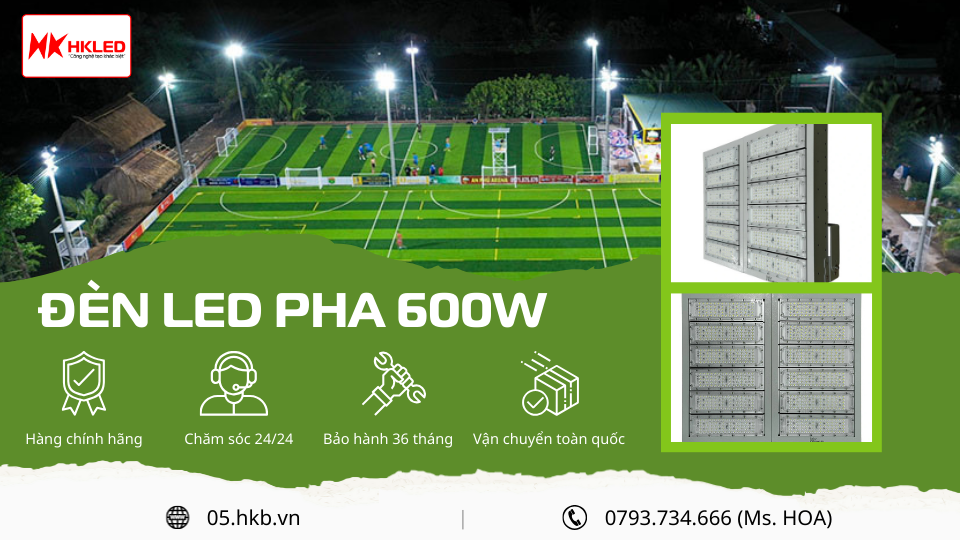 Đèn pha module hộp 600W HKLED