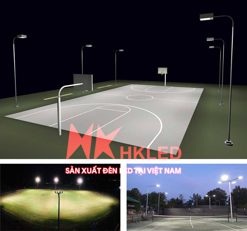 Đèn chiếu sáng sân bóng ngoài trời