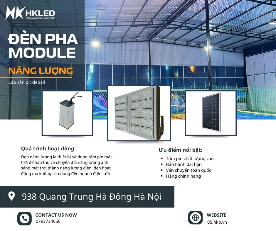 ĐÈN LED PHA NĂNG LƯỢNG MẶT TRỜI 500W – GIẢI PHÁP CHIẾU SÁNG TIẾT KIỆM, BỀN BỈ CỦA HKLED